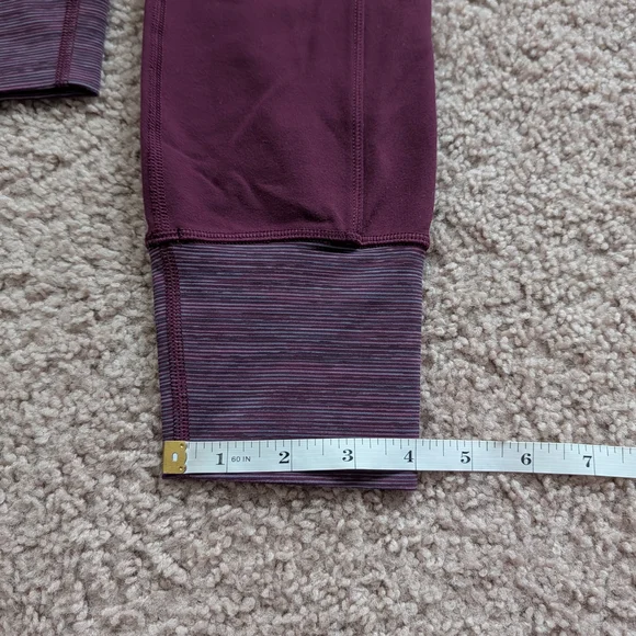 Lululemon En Route Plum Wee Are From Space September Plum Leggings Size 8/10 - Picture 12 of 12